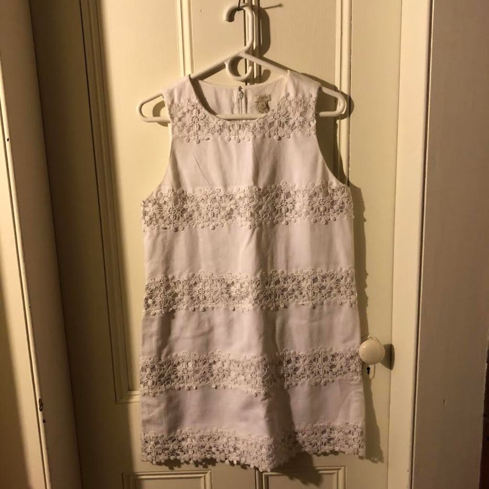 New White JCREW Summer Dress